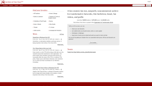 Latest archiveofourown.org screenshot