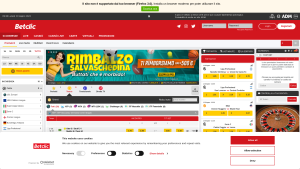 Latest betclic.it screenshot